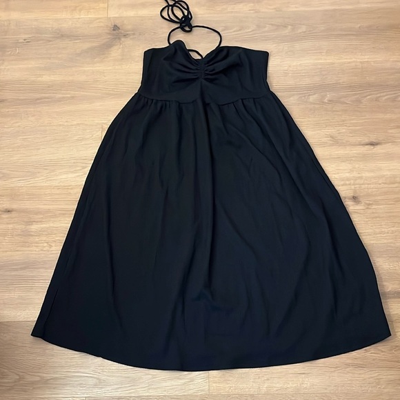 H & M | New strapless midi dress Women’s size L beach coverup halter vacation - Picture 6 of 6